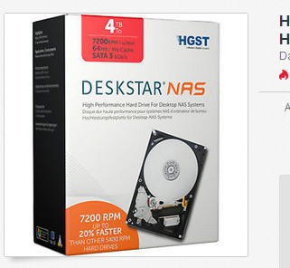 HGST 4 TB Festplatte DeskStar NAS