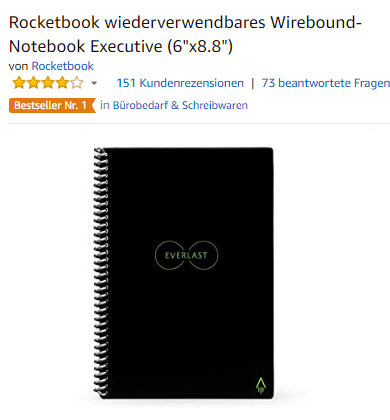 Everlast Notizbuch von Rocketbook