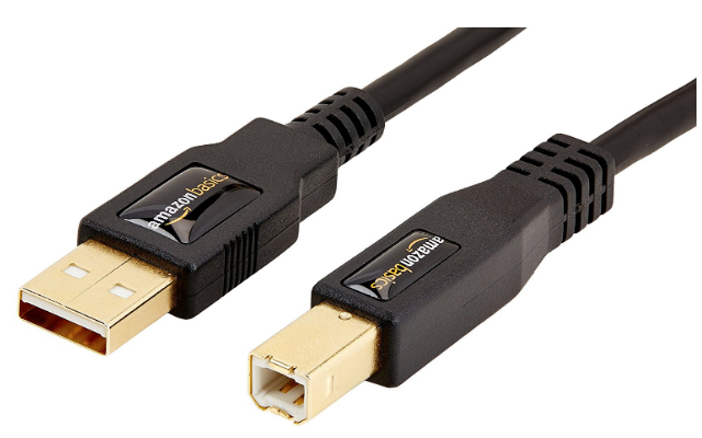 AmazonBasics 7HUA USB 2.0-Druckerkabel A-Stecker auf B-Stecker, 1,8m